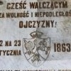 Tablica upamiętniająca Powstanie Styczniowe dofinansowano ze środków Ministra Kultury i Dziedzictwa Narodowego - 2022 r. _9