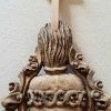 Feretron neogotycki z obrazami Modlitwa Jezusa w Ogrójcu i św. Małgorzata Alacoque - prace konserwatorskie przy ramie rzeźbionej - czerwiec 2019 _5