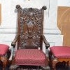 Fotel z orłem - po pracach konserwatorskich - dofinansowano ze środków Ministra Kultury i Dziedzictwa Narodowego - październik 2019_1