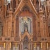 Ołtarz główny z obrazem św. Brygidy - stan przed rozpoczęciem prac - kwiecień 2021_1