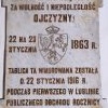 Tablica upamiętniająca Powstanie Styczniowe dofinansowano ze środków Ministra Kultury i Dziedzictwa Narodowego - 2022 r. _14