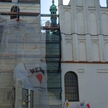 Demontaż krzyża z wieży kościoła - 18.09.2023 r. _29