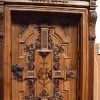 Portal i skrzydło drzwi z prezbiterium do zakrystii - po pracach konserwatorskich - dofinansowano ze środków Ministra Kultury i Dziedzictwa Narodowego - październik 2019