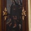 Stalla południowa w prezbiterium z obrazami przedstawiającymi sceny z życia św. Brygidy - stan przed rozpoczęciem prac - kwiecień 2021_21