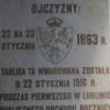 Tablica upamiętniająca rocznicę Powstania Styczniowego (B/264 poz. 48 wpisu do rejestru zabytków z dn. 20.10.2011 r.) – stan zachowania: czerwiec 2022 r. _1